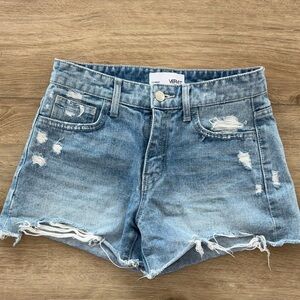 Vervet Women's Distressed Denim Shorts - Blue size xsmall